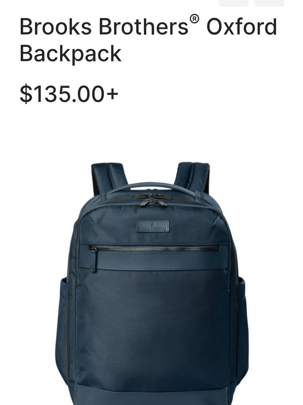 Brooks Brothers Oxford Backpack BB18822